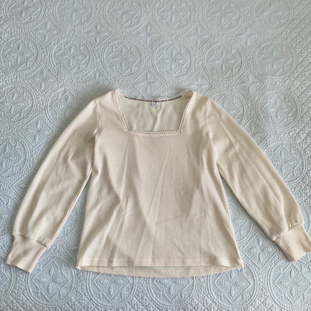 Cream blouse